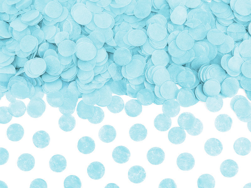 Konfetid Circles, sinine, 1,6 cm, 1 karp/50 pakki (1 pakk/15 g) цена и информация | Peokaunistused | kaup24.ee