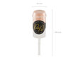 Konfett Push Pop Peach, heleroosa 8 mm, 1 tk hind ja info | Peokaunistused | kaup24.ee