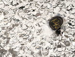 Конфетти Push Pop, серебристые, 15 мм, 1 шт цена и информация | Гудки для вечеринки Clown Face (4шт.) | kaup24.ee
