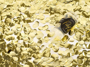 Конфетти Push Pop, золотые, 15 мм, 1 шт цена и информация | Праздничные декорации | kaup24.ee