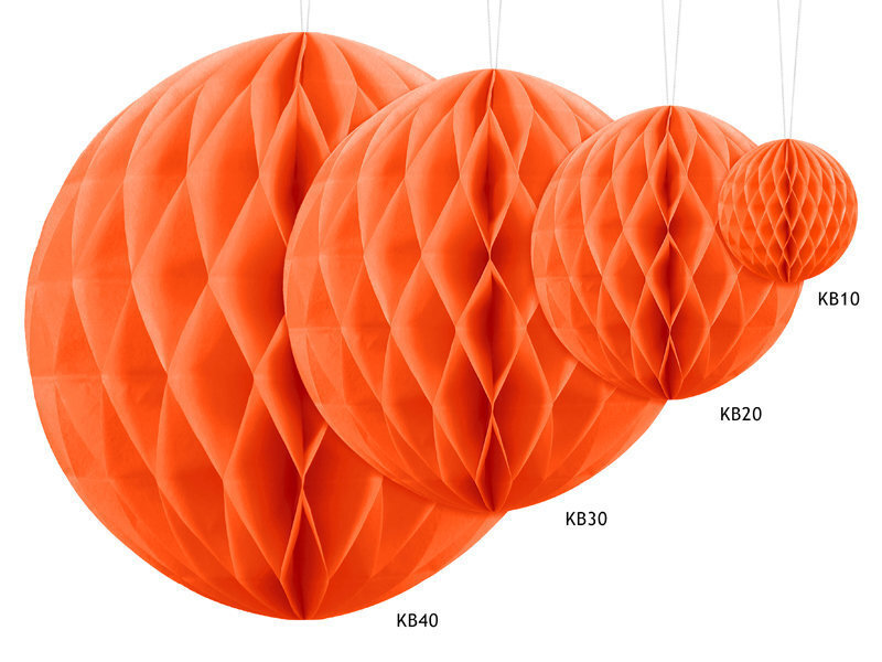 Kärgpall, oranž, 30 cm, 1 tk hind ja info | Peokaunistused | kaup24.ee