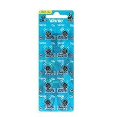 Vinnic L754, AG5, LR54 leelispatareid, 10 tk hind ja info | Patareid | kaup24.ee