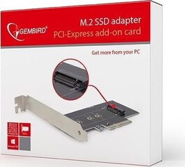 GEMBIRD PEX-M2-01 цена и информация | Адаптеры и USB-hub | kaup24.ee