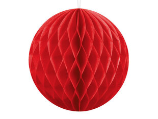 Kärgpall, punane, 10 cm, 1 tk hind ja info | Peokaunistused | kaup24.ee