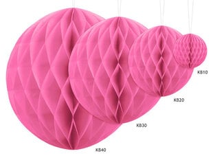 Kärgpall, roosa, 10 cm, 1 karp/50 tk hind ja info | Peokaunistused | kaup24.ee