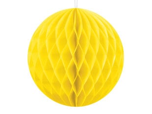 Kärgpall, kollane, 10 cm, 1 tk hind ja info | Peokaunistused | kaup24.ee