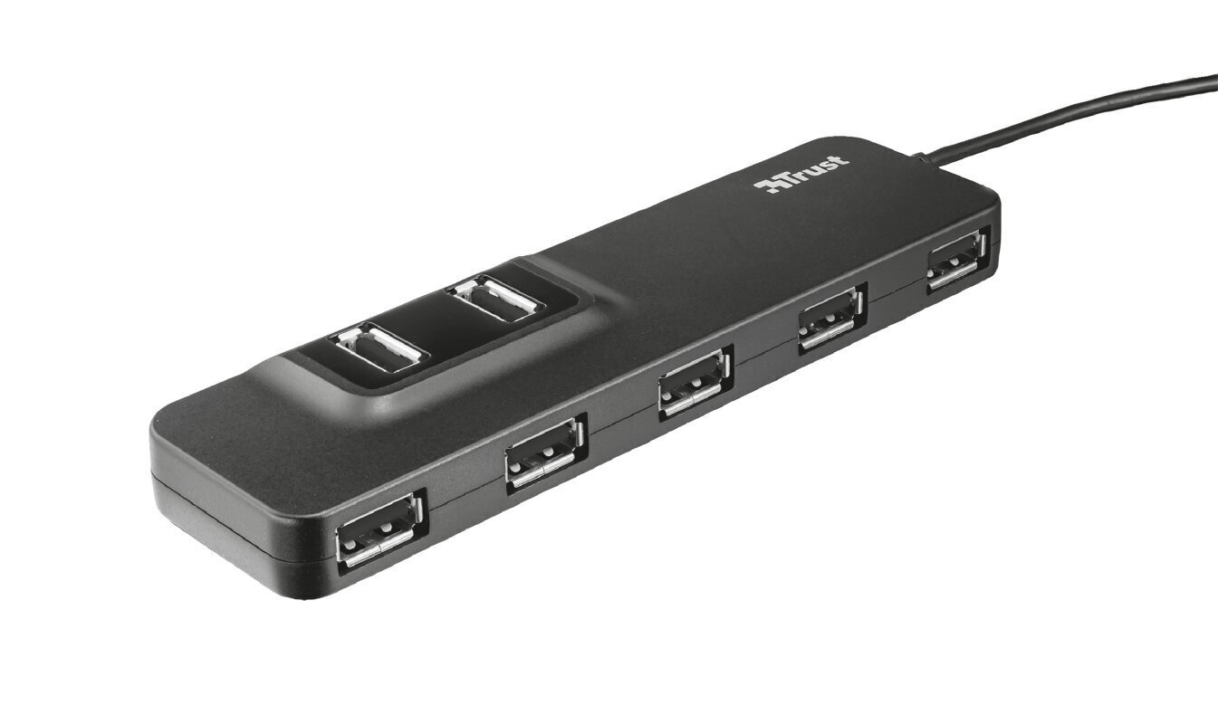 Trust (20576) Oila 7 Port USB 2.0 Hub цена и информация | USB jagajad, adapterid | kaup24.ee