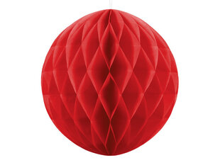 Kärgpall, punane, 20 cm, 1 tk hind ja info | Peokaunistused | kaup24.ee