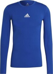 Särk Adidas Techfit Ls Top, sinine hind ja info | Jalgpalli varustus ja riided | kaup24.ee