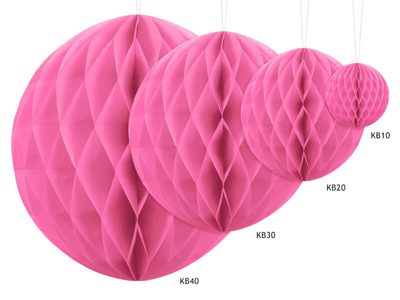 Kärgpall, roosa, 20 cm, 1 tk hind ja info | Peokaunistused | kaup24.ee