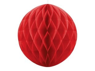 Kärgpall, punane, 40 cm, 1 tk hind ja info | Peokaunistused | kaup24.ee