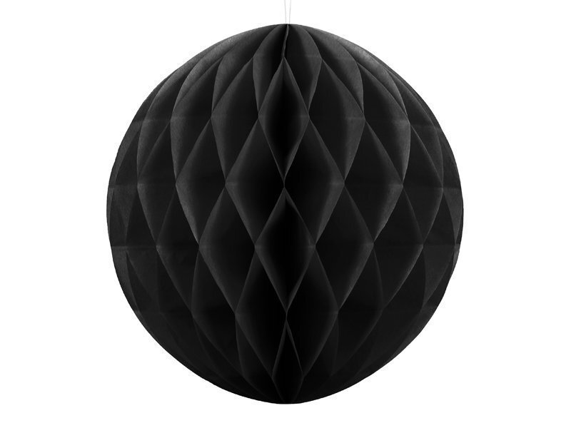 Kärgpall, must, 40 cm, 1 tk hind ja info | Peokaunistused | kaup24.ee