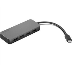 4-портовый концентратор Lenovo USB A с разъемом USB-C GX90X21431 цена и информация | Адаптеры и USB-hub | kaup24.ee