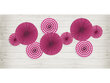 Dekoratiivne rosett Fuchsia, 1 karp/3 tk hind ja info | Peokaunistused | kaup24.ee