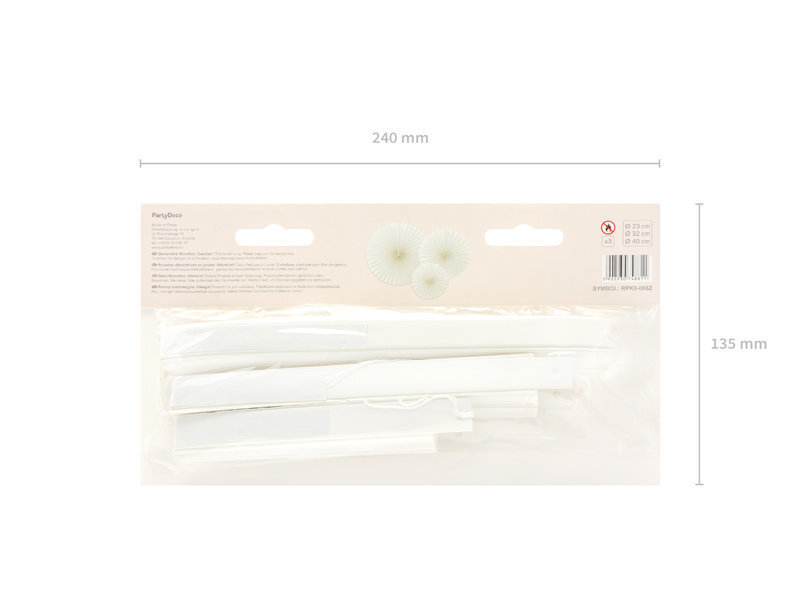 Dekoratiivsed rosetid Off-white, valge, 1 karp/50 (1 pakk/3 tk) цена и информация | Peokaunistused | kaup24.ee