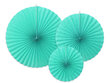 Dekoratiivsed rosetid Tiffany Blue, 1 pakk/3 tk цена и информация | Peokaunistused | kaup24.ee