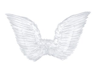 Крылья Angel's Wings, белые, 75x45 см, 1 упвковка/1 штука цена и информация | Карнавальные костюмы | kaup24.ee