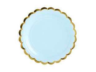 Одноразовые бумажные тарелки Light Blue 18 см (1 коробка/25 штук) (1 упаковка / 6 шт) цена и информация | Праздничная одноразовая посуда | kaup24.ee