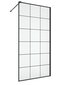 Industriaalses stiilis dušikabiin Wellneo Walk-In Black Frame hind ja info | Dušikabiinide uksed ja seinad | kaup24.ee
