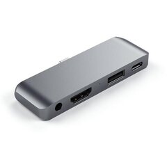 USB-C jagaja HDMI, USB ja 3.5mm Satechi hind ja info | USB jagajad, adapterid | kaup24.ee