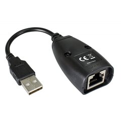 USB-удлинитель Techly, удлиняющий до 50м через сетевой кабель Cat5e/6, RJ45 цена и информация | Адаптеры и USB-hub | kaup24.ee