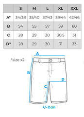 Lühikesed püksid mehed Ombre W527 hind ja info | Meeste lühikesed püksid | kaup24.ee
