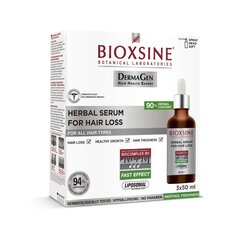 Сыворотка против выпадения волос Bioxsine Dermagen 3x50 мл цена и информация | Маски, масла, сыворотки | kaup24.ee