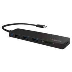 Концентратор LogiLink UA0312 USB-C цена и информация | Адаптеры и USB-hub | kaup24.ee