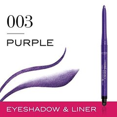 Lauvärv + silmakontuurpliiats ühes Bourjois Ombre Smoky 0,28 g, 03 Purple hind ja info | Ripsmetušid, lauvärvid, silmapliiatsid, seerumid | kaup24.ee