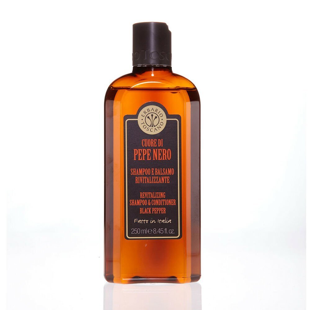 Šampoon ja palsam ühes Erbario Toscano Black Pepper meestele, 250 ml hind ja info | Šampoonid | kaup24.ee