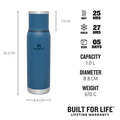 Thermos The Adventure To-Go Bottle 1л черный цена и информация | Термосы, термокружки | kaup24.ee