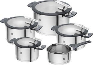 Pottide komplekt Zwilling Simplify, 5 osa, must hind ja info | Potid ja kiirkeedupotid | kaup24.ee