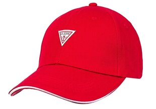 Мужская кепка GUESS TRIANGLE LOGO CAP RED M1YZ57WBN60 G532 35642 цена и информация | Мужские шарфы, шапки, перчатки | kaup24.ee