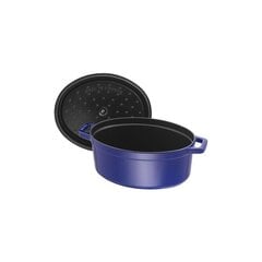 Кастрюля чугунная овальная Staub 40510-288-0, синяя, 4,2 л цена и информация | Кастрюли, скороварки | kaup24.ee