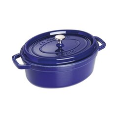 Кастрюля чугунная овальная Staub 40510-288-0, синяя, 4,2 л цена и информация | Кастрюли, скороварки | kaup24.ee