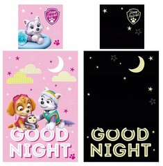 Glow in the dark voodipesukomplekt 160x200 Paw Patrol hind ja info | Beebide ja laste voodipesu | kaup24.ee