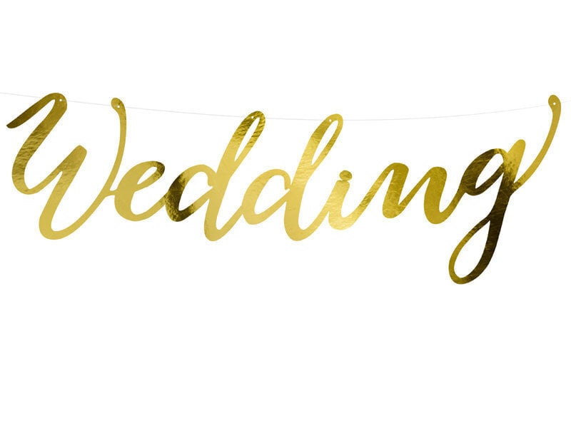 Vanik Elegant Bliss Wedding, kuldne, 16,5x45 cm, 1 karp/40 pakki (1 pakk/1 tk) hind ja info | Peokaunistused | kaup24.ee