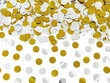 Konfetikahur Circles, kuldne ja hõbedane, 40 cm, 1 tk цена и информация | Peokaunistused | kaup24.ee