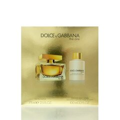 Набор Dolce & Gabbana The One для женщин: EDP 75 мл + лосьон для тела 100 мл цена и информация | Женские духи | kaup24.ee