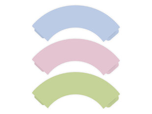Формочки кексов Pastelove Mix 5 x 7,5 x 5 см (1 упаковка/ 6 штук) цена и информация | Праздничная одноразовая посуда | kaup24.ee