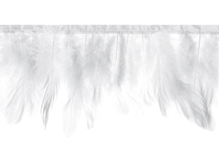 Vanik Feather White 17 cm, 1 m hind ja info | Peokaunistused | kaup24.ee