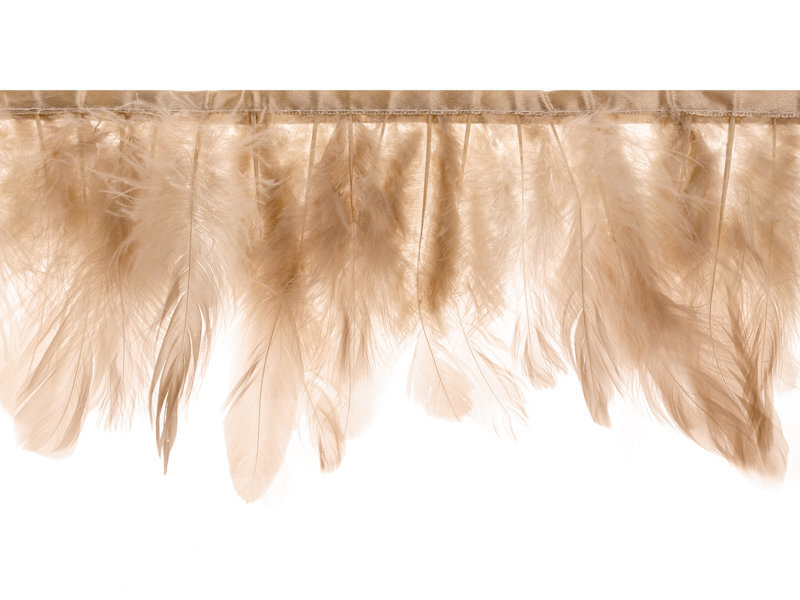 Vanik Feather Beige Pink 17 cm, 1 m цена и информация | Peokaunistused | kaup24.ee