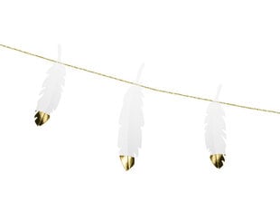 Vanik Feathers White 1,6 m (1 karp/ 50 tk) цена и информация | Праздничные декорации | kaup24.ee