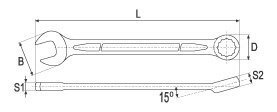 Silmus-lehtvõti võti Yato 25mm (YT-0025) цена и информация | Käsitööriistad | kaup24.ee