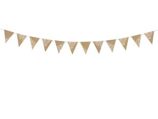 Бумажная гирлянда Bunting Kraft 2,1 м (1 коробка/ 50 шт) цена и информация | Праздничные декорации | kaup24.ee