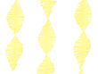 Rippuv pabervanik Crepe Yellow 3 m hind ja info | Peokaunistused | kaup24.ee