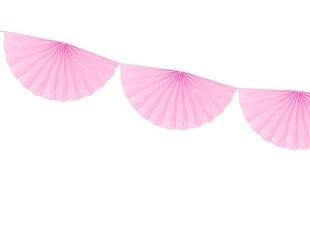 Гирлянда Rosettes Light Pink 30 см х 3 м цена и информация | Праздничные декорации | kaup24.ee