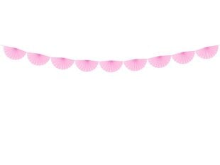 Гирлянда Rosettes Light Pink 30 см х 3 м цена и информация | Праздничные декорации | kaup24.ee