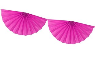 Гирлянда Rosettes Dark Pink 40 см х 3 м цена и информация | Праздничные декорации | kaup24.ee