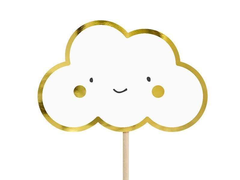 Tikukaunistus Clouds and Wings 12,5 cm (1 karp/ 50 pk) (1 pakk/ 6 tk) цена и информация | Ühekordsed nõud | kaup24.ee